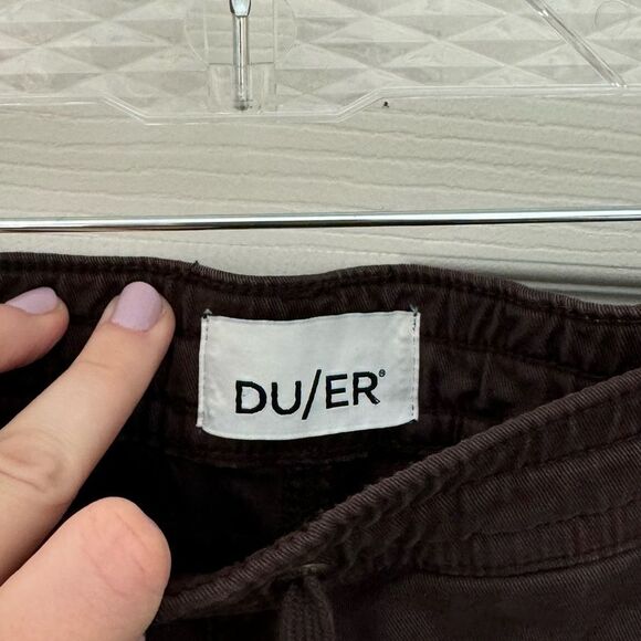 DUER Women’s Live Lite Jogger Pants Size Small Purple Eggplant Drawstring - Picture 6 of 10